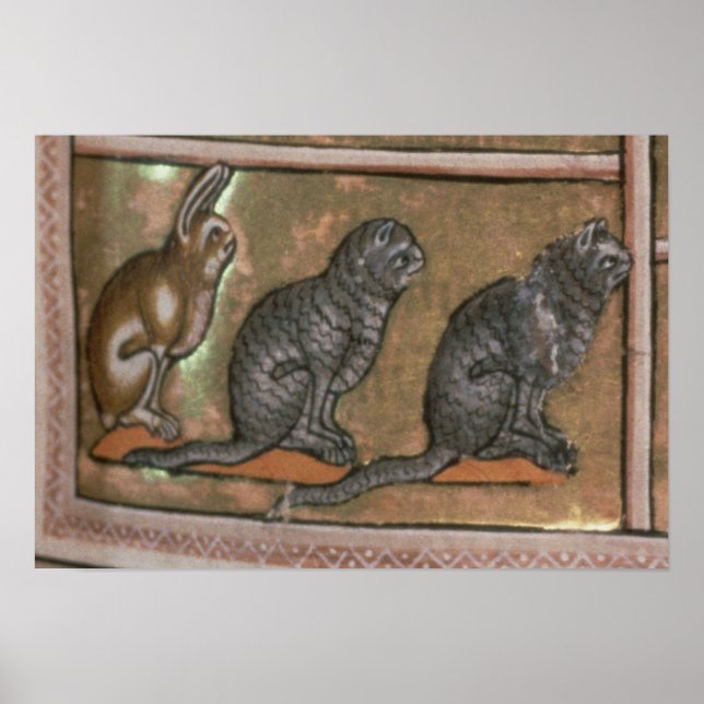 Adam naming the animals, of North Midlands Poster (Front)