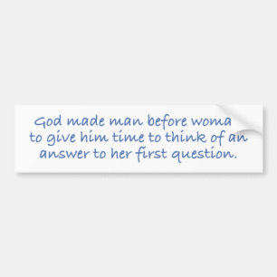 Adam Needed Time Bumper Sticker