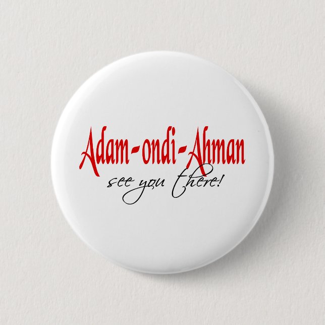 Adam Ondi Ahman 6 Cm Round Badge (Front)