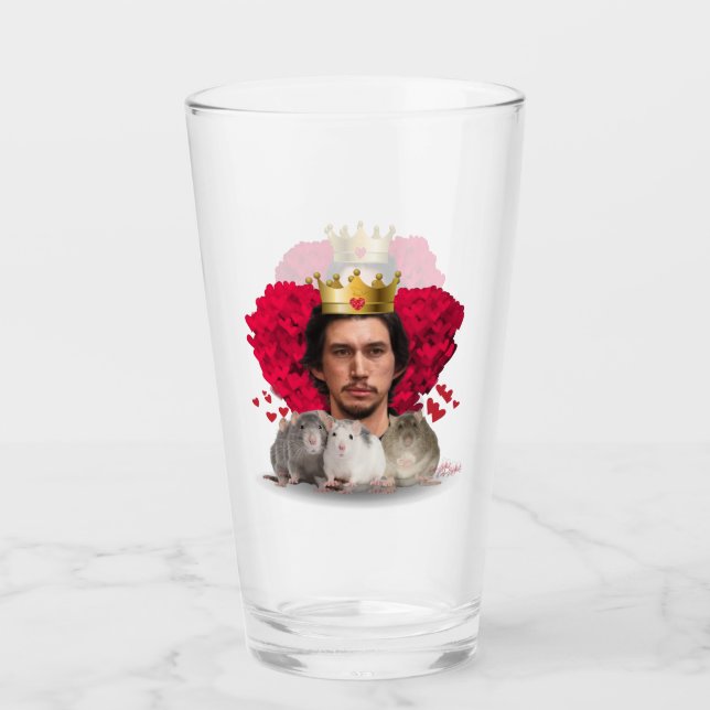 Adam "Rat King" Driver Glass Cup (Front)