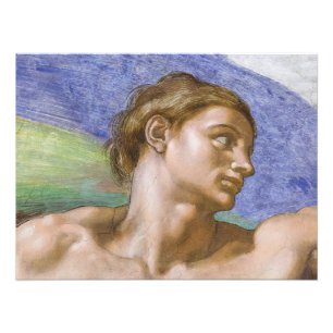 Adam, Sistine Chapel by Michelangelo Photo Print