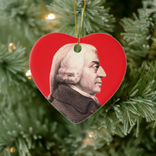 Adam Smith Ceramic Ornament