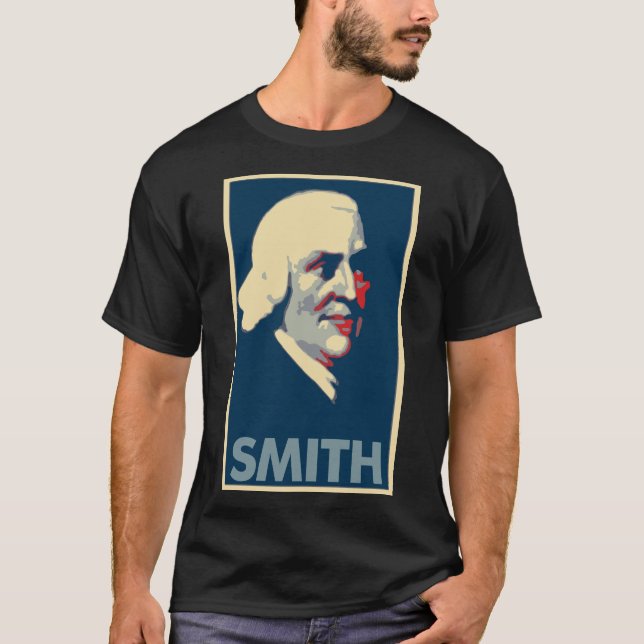 Adam Smith Poster Political Parody T-Shirt (Front)