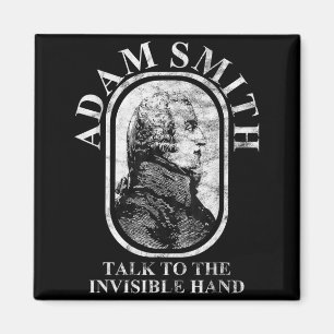 Adam Smith Professor Invisible Hand Economics Gift Magnet