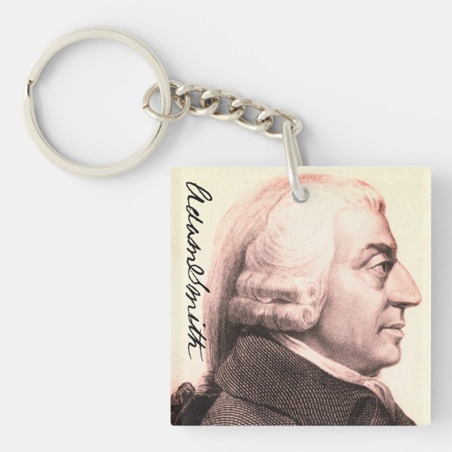Adam Smith Profile/ signature Key Ring (Front)
