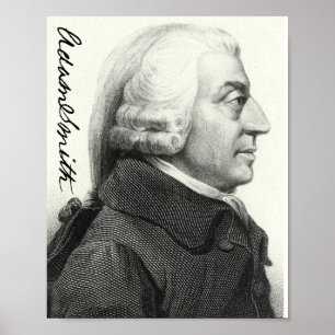 Adam Smith Profile (with signature) Poster