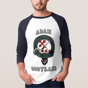 Adam Tartan Badge Athletic Style Raglan T-Shirt