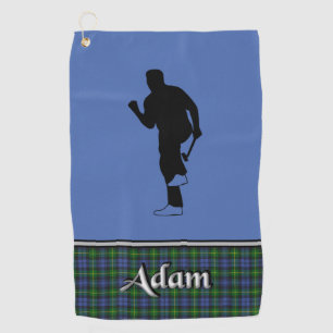 Adam Tartan Golf Towel His