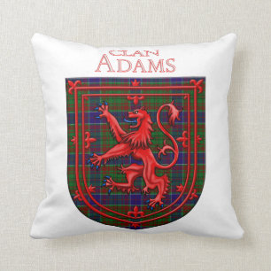 Adam Tartan Scottish Plaid Lion Rampant Cushion