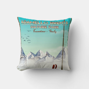 Adamello Brenta nature park Italy Vacation print Cushion