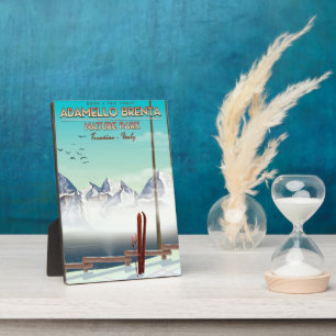 Adamello Brenta nature park Italy Vacation print Plaque