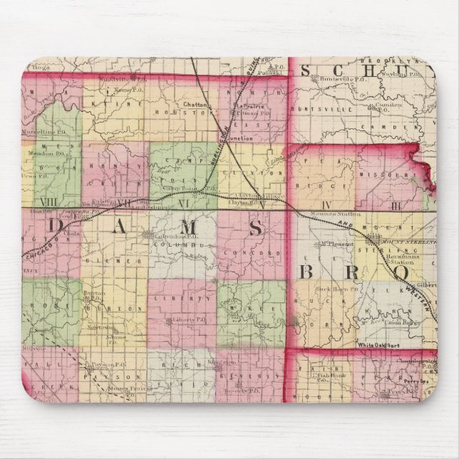 Adams, Brown, Pike counties Mouse Pad (Front)