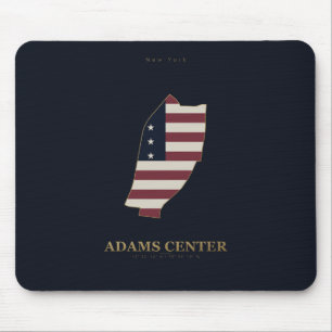 Adams Centre New York American Silhouette Mouse Pad