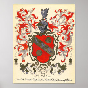 Adams Coat of Arms (11" x 14") Poster