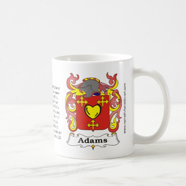 Adams Family Crest Mug (Right)