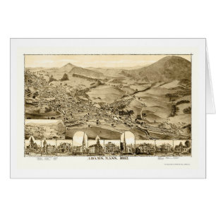 Adams, MA Panoramic Map - 1882