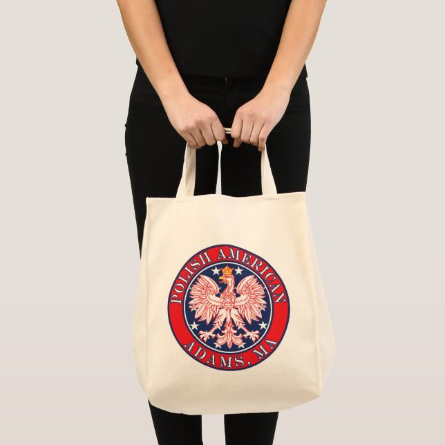 Adams Massachusetts Polish Tote Bag (Front (Product))