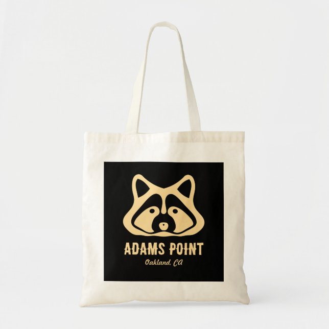 Adams Point Racoon Tote Bag (Front)