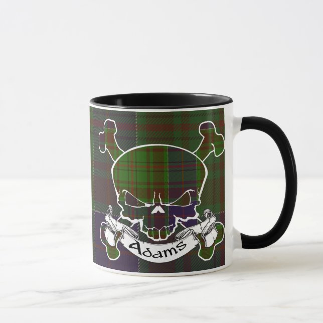 Adams Tartan Skull Mug (Right)