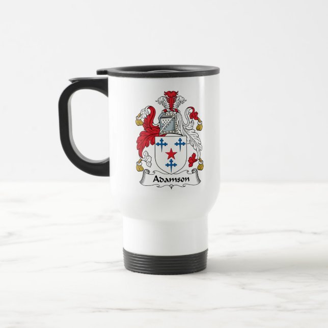 Adamson Family Crest Travel Mug (Left)