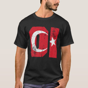 Adana 01 Memleket Turkey Flag Gift Idea T-Shirt