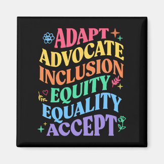 Adapt Advocate Inclusion Equity Equality Autism Aw Magnet