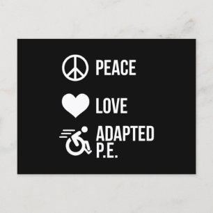 Adapted Pe Ape Teacher Gift Postcard