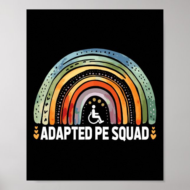 Adapted Pe Squad Ck To School Teacher Adapted Pe  Poster (Front)