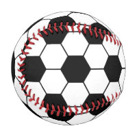 Adapted Soccer Ball pattern Black White