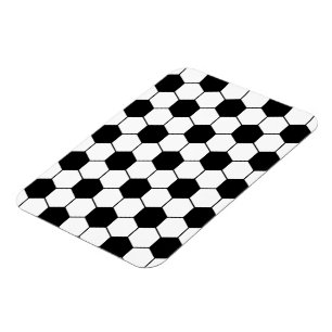 Adapted Soccer Ball pattern Black White Magnet