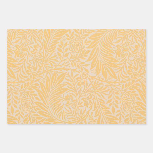 Adapted William Morris larkspur pattern Wrapping Paper Sheet (Front)