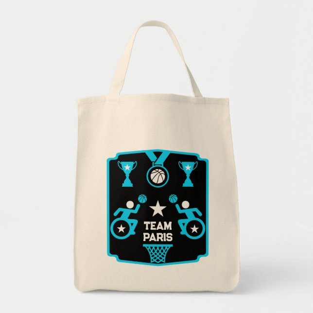 Adaptive Disabled Basketball Tote Bag (Front)