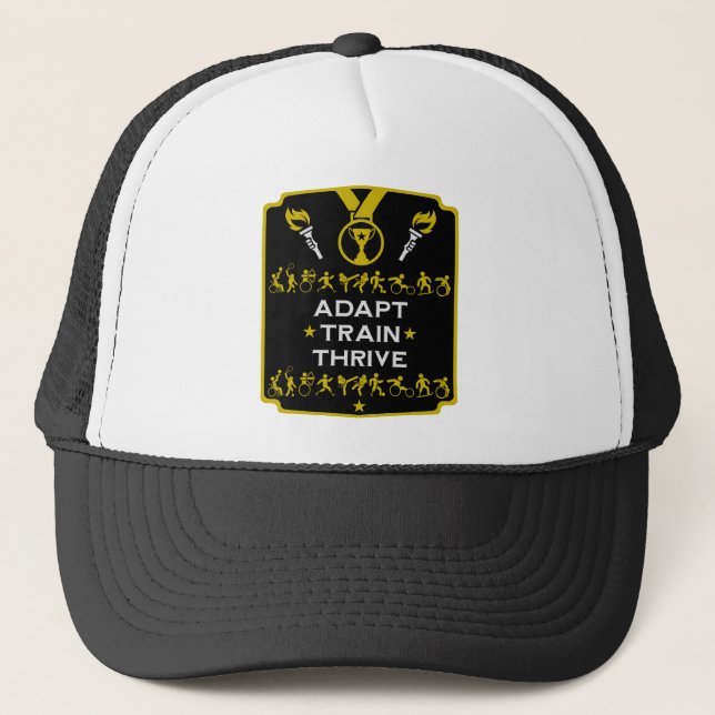 Adaptive Disabled Sports Gift Trucker Hat (Front)