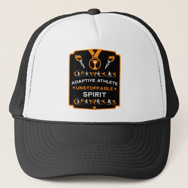 Adaptive Disabled Sports Gift Trucker Hat (Front)