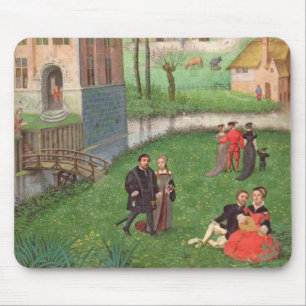 Add 18855 April: courting couples, from a Book of Mouse Pad