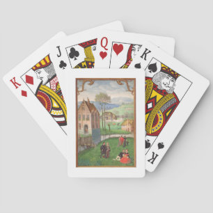 Add 18855 April: courting couples, from a Book of Playing Cards