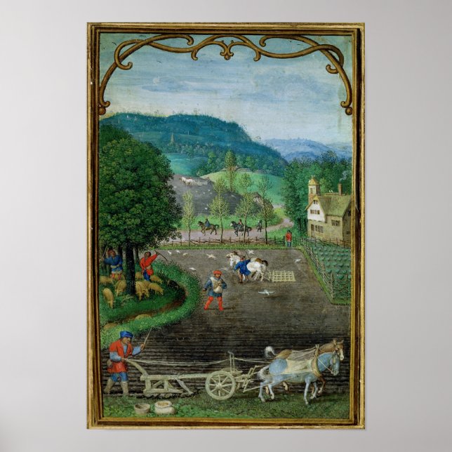 Add 18855 October: ploughing and sowing, from a Bo Poster (Front)