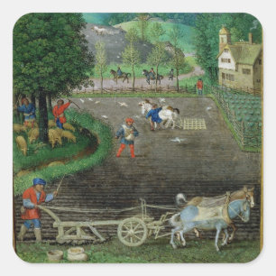 Add 18855 October: ploughing and sowing, from a Bo Square Sticker