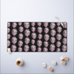 Add 1 Floating Head Photo - Random Pattern black Desk Mat<br><div class="desc">A png file with your head cropped works best.

A floating head makes this a fun and crazy design to add your face to this mat!</div>