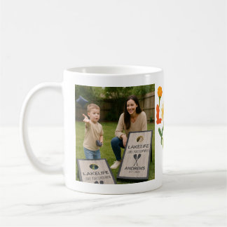 Add 2 Photos - Simple Collage on both sides Coffee Mug