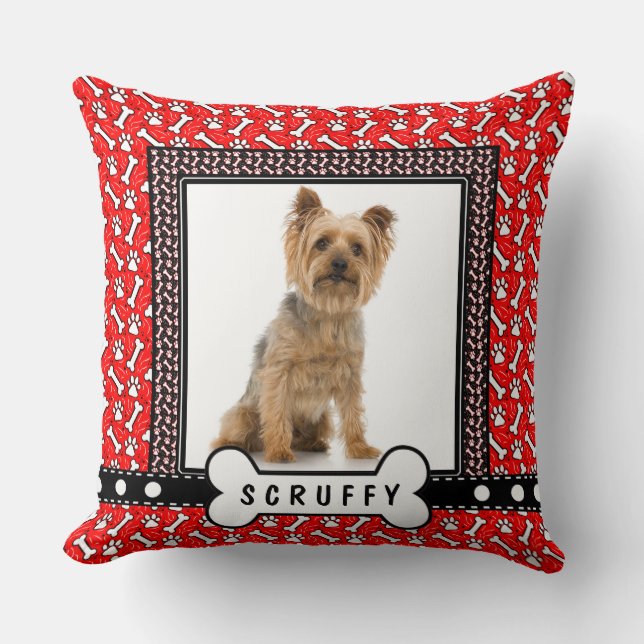Add a Cute Portrait of Your Own Dog Cushion (Front)