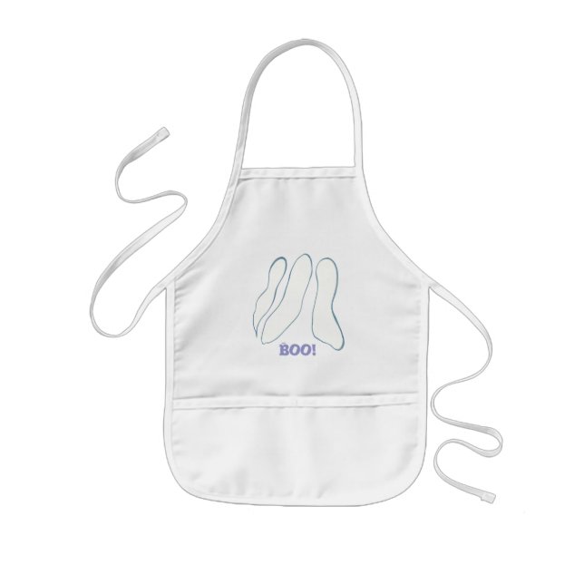 Add a face, ghost Halloween colour in aprons (Front)