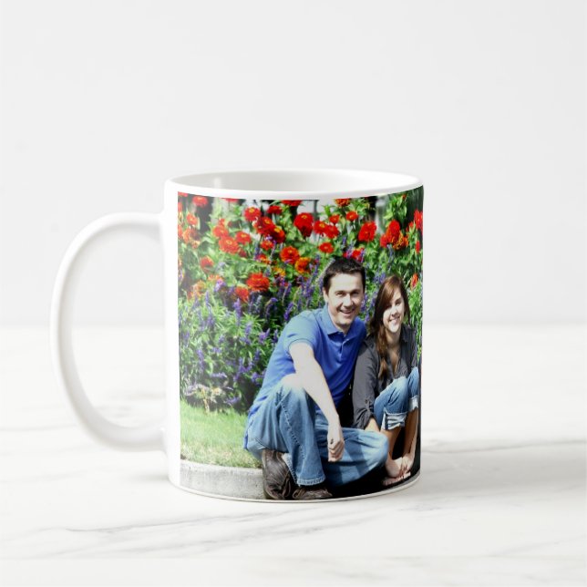 Add a  Landscape PHOTO of Family, Home, Holiday Coffee Mug (Left)