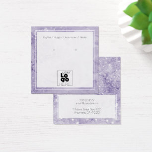 Add A Logo Amethyst Glitter Marble Earring Display