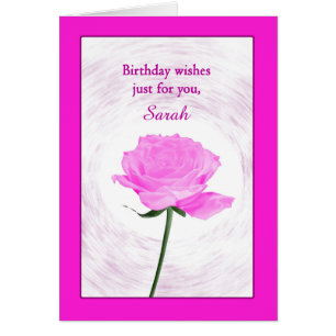 Add A Name Birthday Beautiful Pink Rose