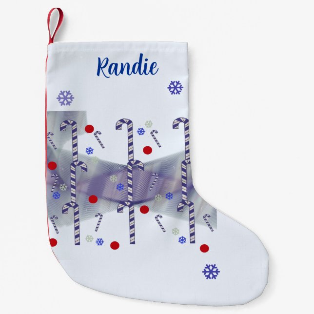 Add a Name Candy Cane Stocking (Front)