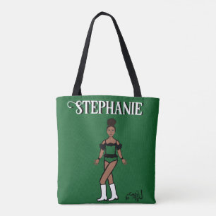 Add a Name Dancer Two Colour Tote Red & White Bag