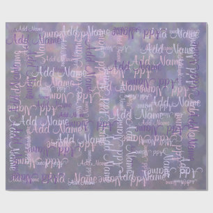 Add a Name Wrapping Paper