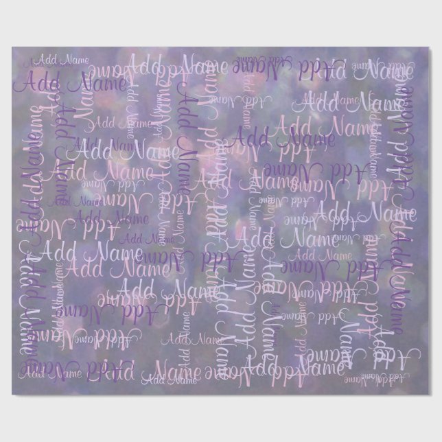 Add a Name Wrapping Paper (Flat)