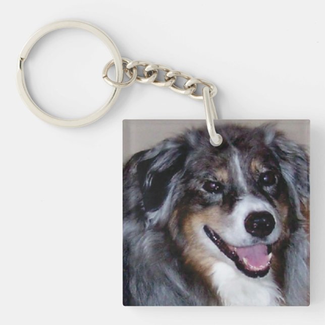 add a pet photo Double-Sided acrylic keychain (Front)